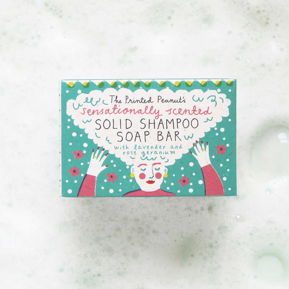 Solid Shampoo Lavender & Rose Geranium Soap Bar  - Louise Lockhart