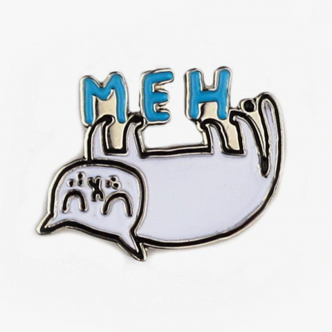 Meh Cat Enamel Pin