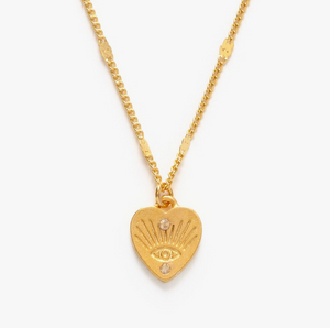 Heart with Eye Necklace