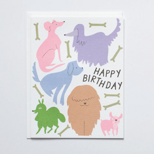 Dog, Dogs and More Dogs Card -birthday