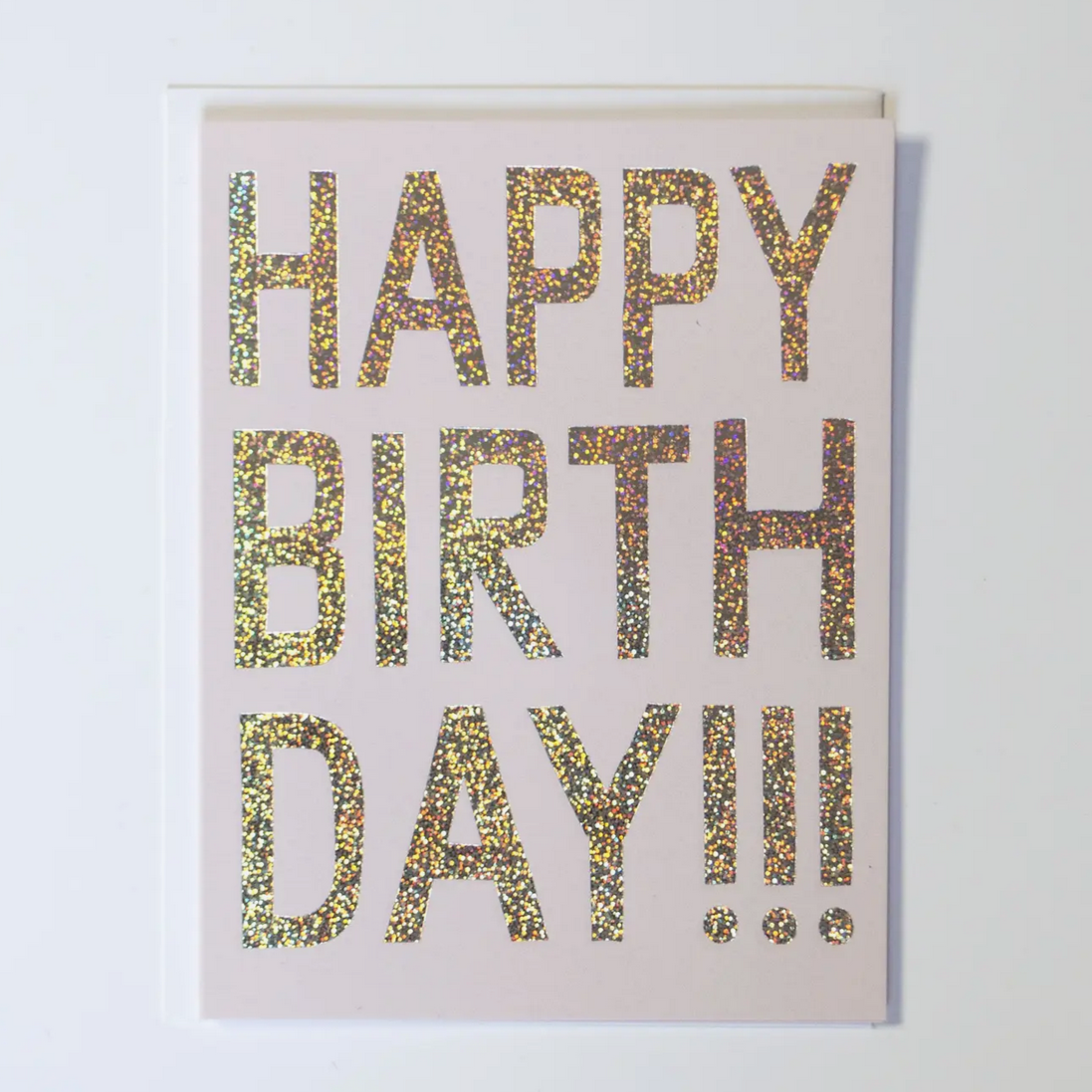 Glitter Hologram Foil Card -birthday