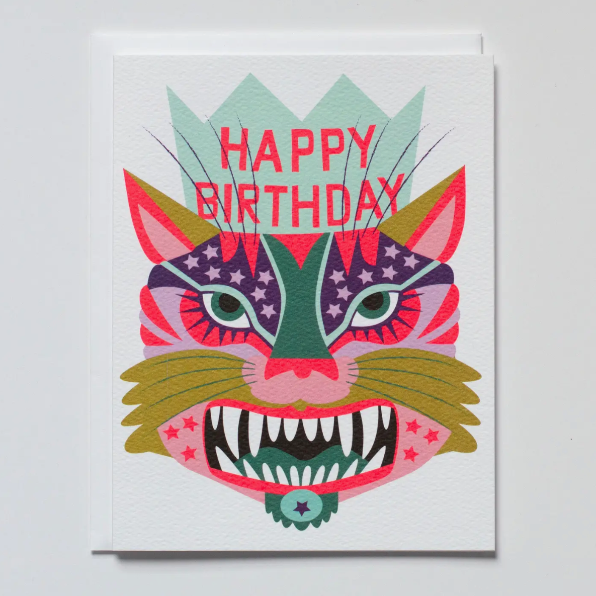 Wild Tiger with Birthday Hat -birthday