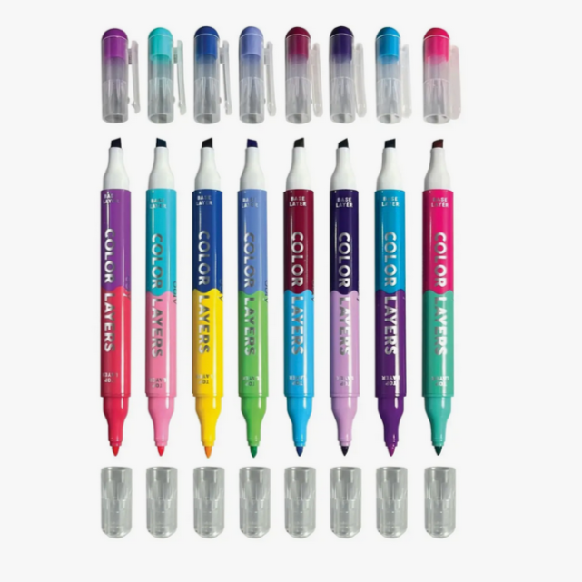 Color Layers Double-Ended Layering Markers (set of 8)