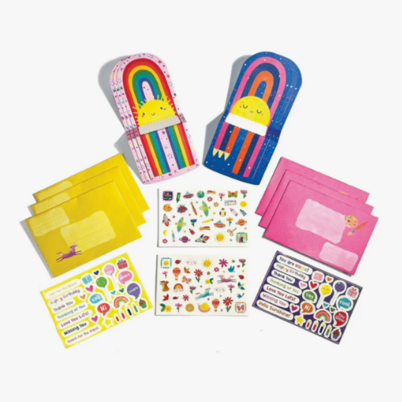 Tiny Tada! Note Cards & Sticker Set - Hello Rainbows