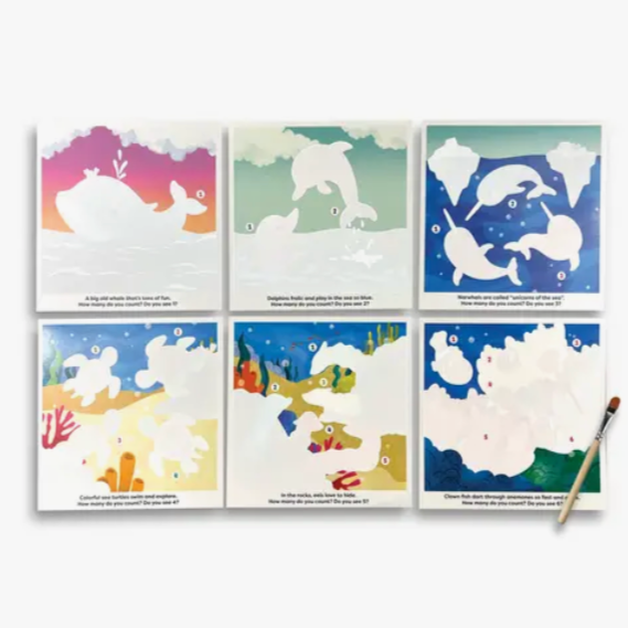 Water Amaze Water Reveal Boards - Under the Sea -13 pcs