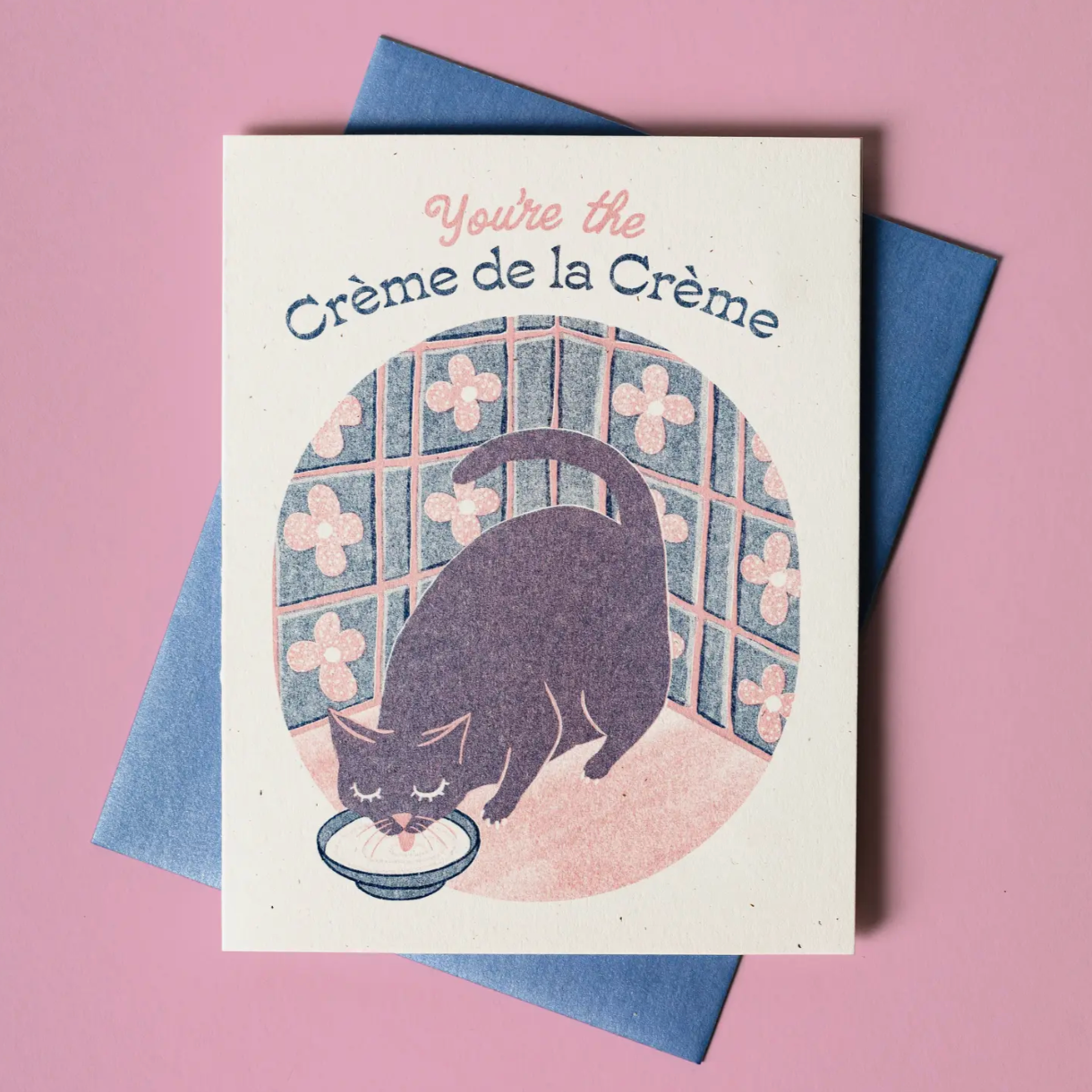 Crème De La Crème - Risograph Card -love