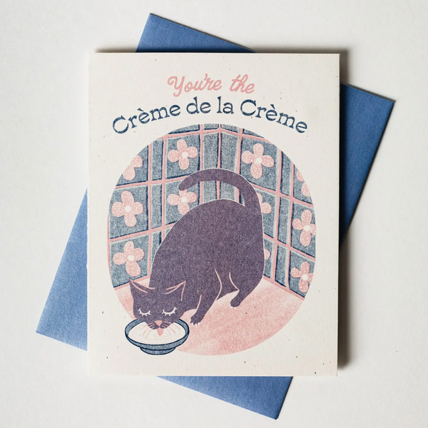 Crème De La Crème - Risograph Card -love