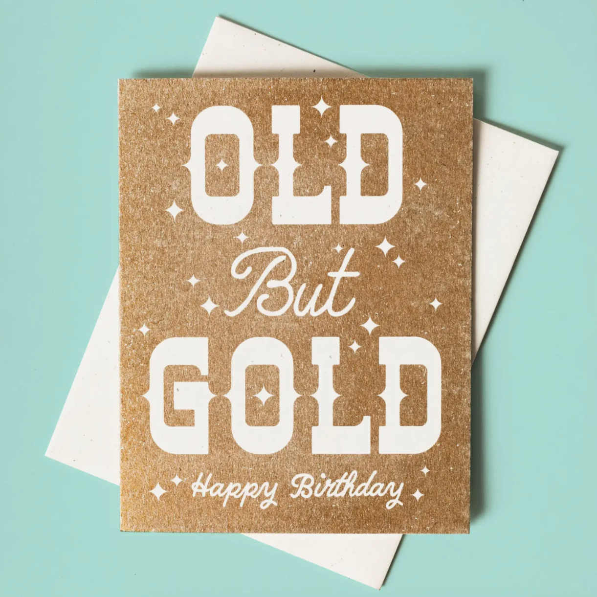 Old But Gold - Risograph Card -birthday
