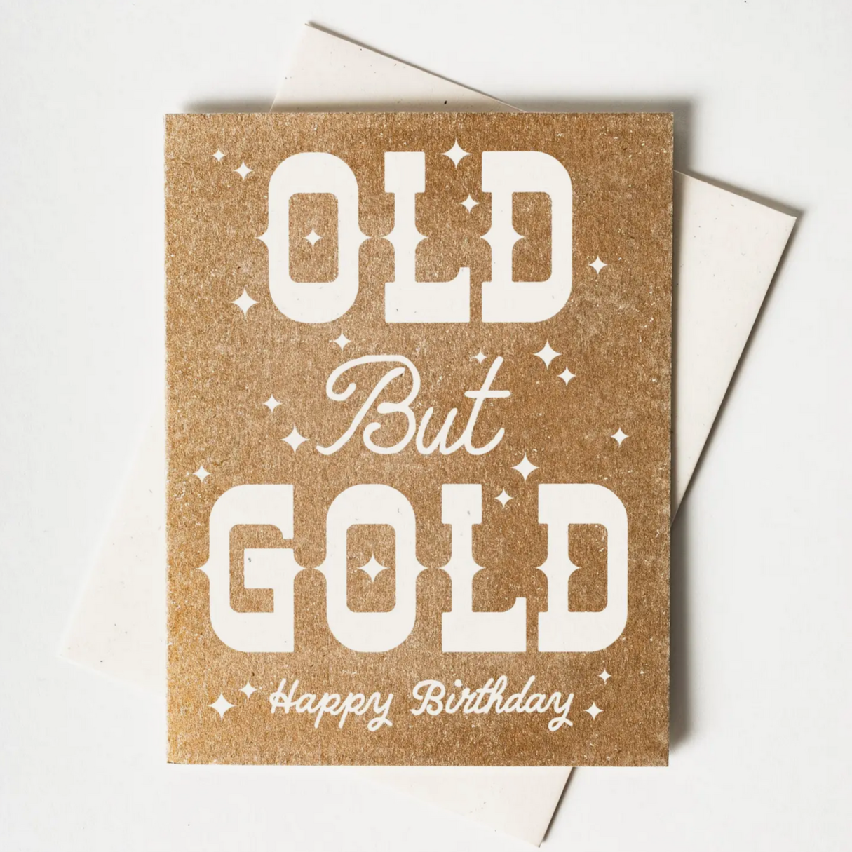 Old But Gold - Risograph Card -birthday