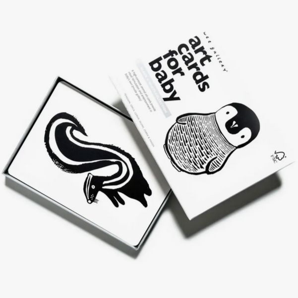 Black and White Art Baby Cards