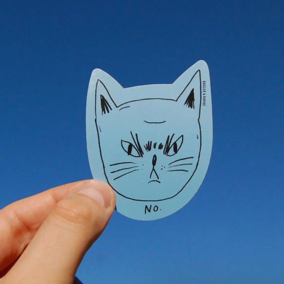 Snitty Kitty "No" Sticker