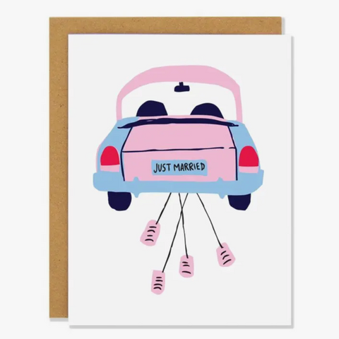 Just Married Card - love
