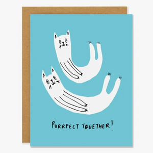 Purrfect Together Card - love