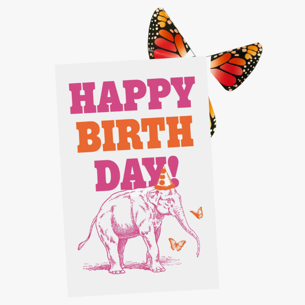Big Birthday Card with Magic Butterfly -birthday