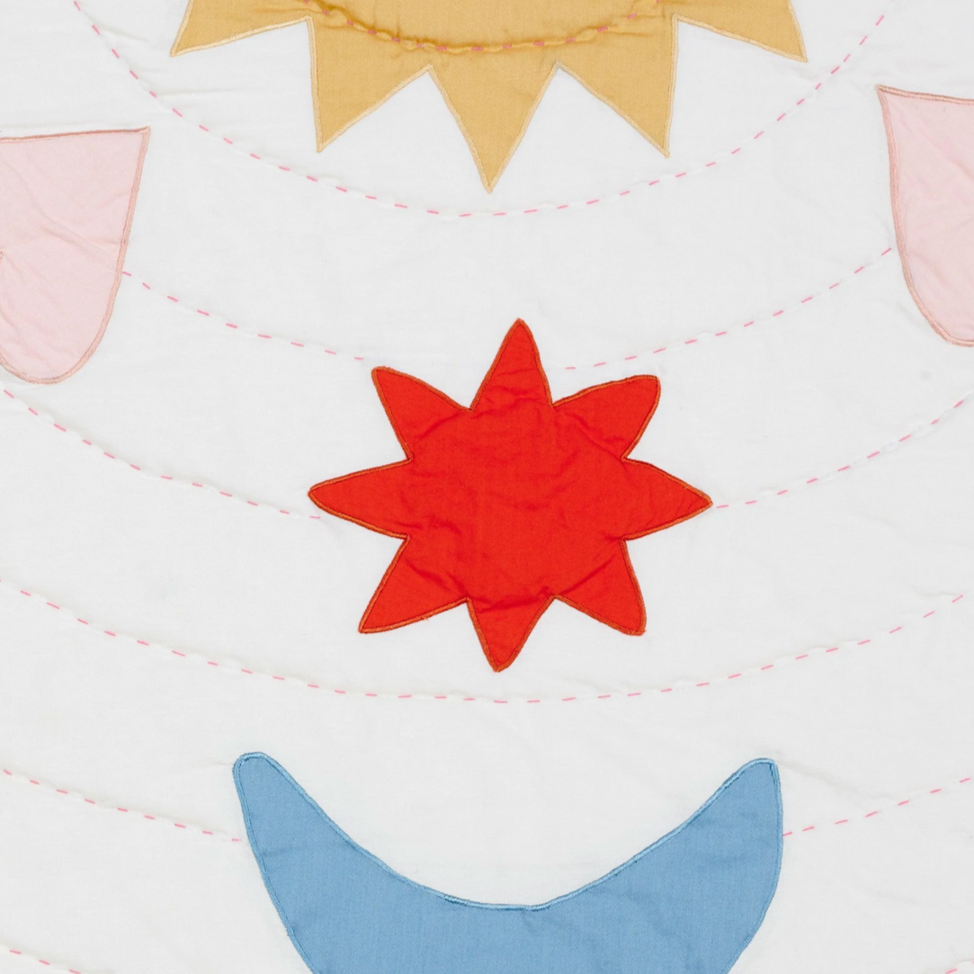Organic Mandala Baby Quilt