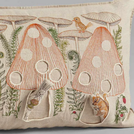 Mushroom Forest Pocket Pillow