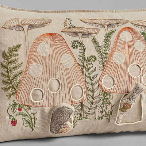 Mushroom Forest Pocket Pillow