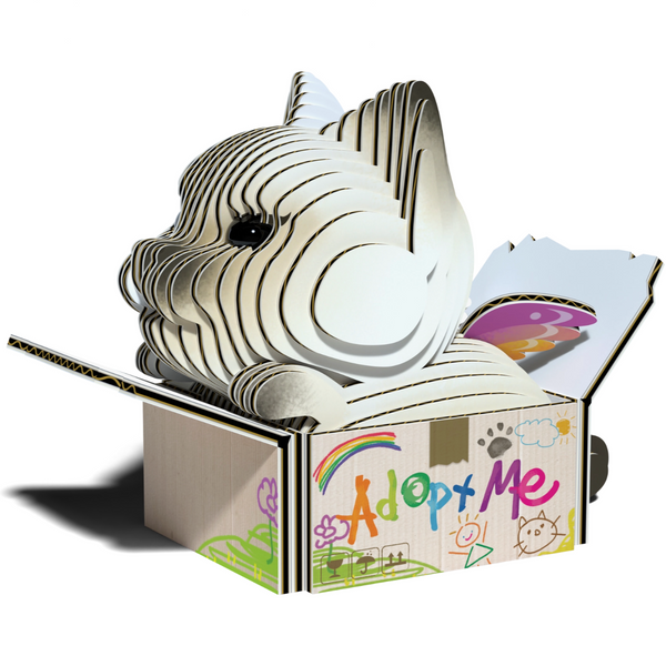 Eugy Cat - Mocha -3-D model kit 6yrs+