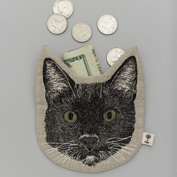 Black Cat Pouch Coin Purse