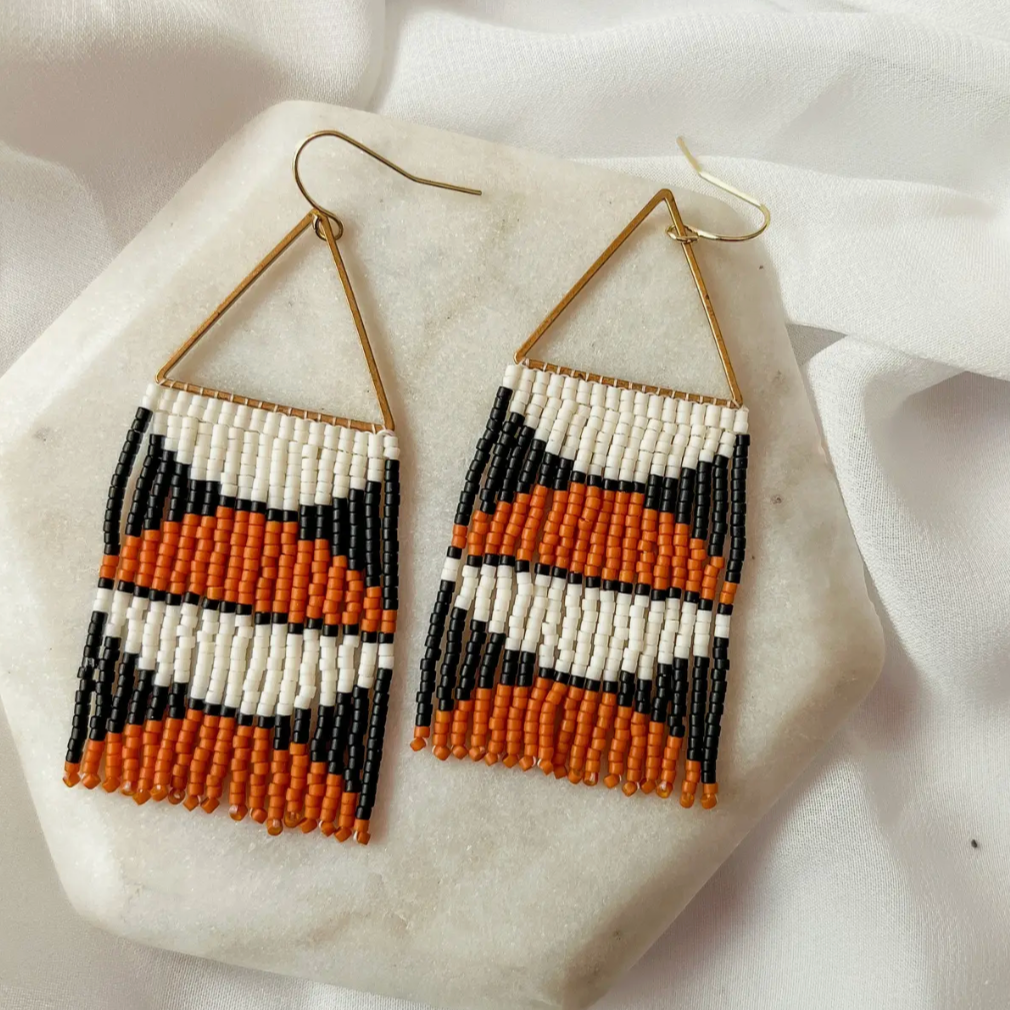 Eclipse Beaded Earrings