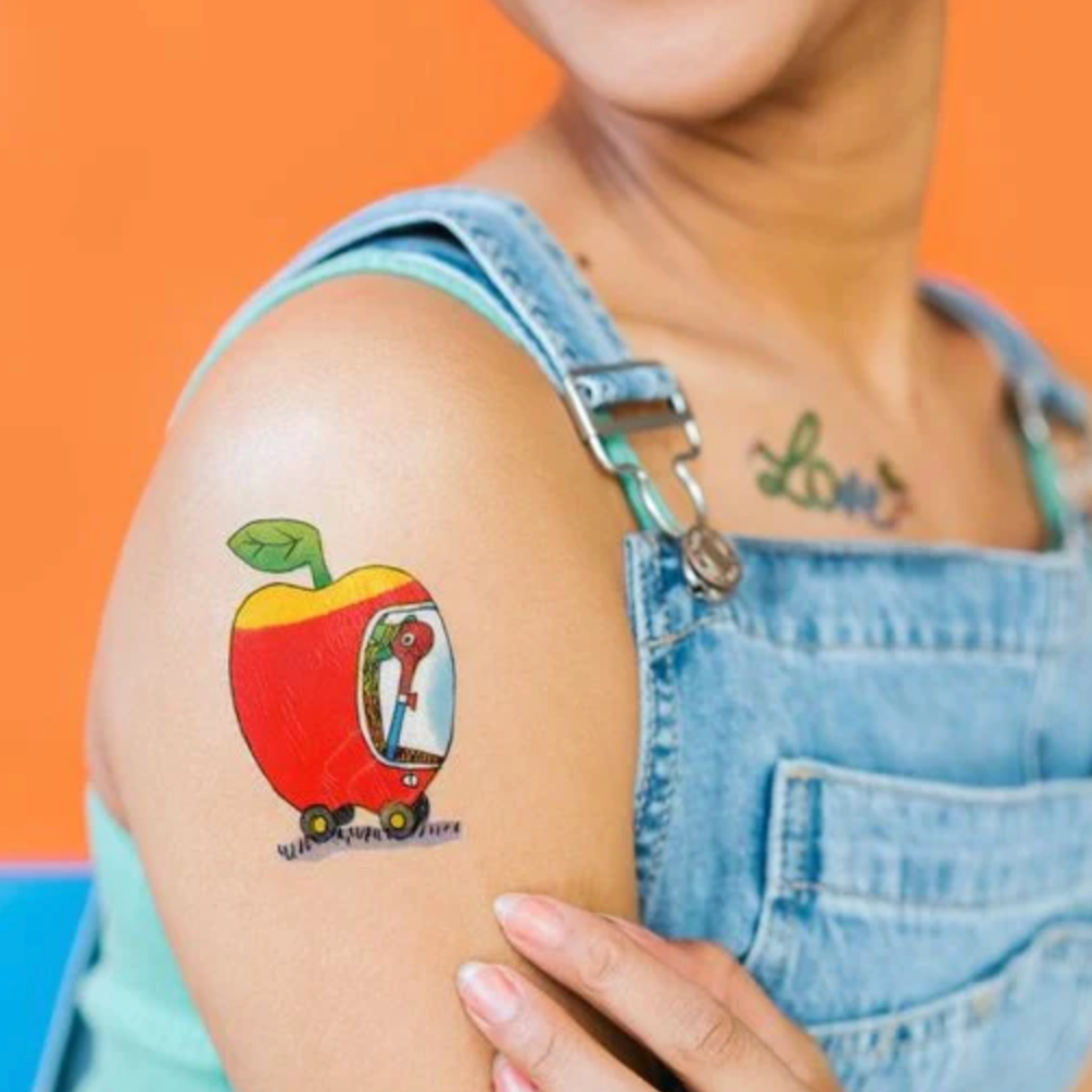 Lowly Apple Car Tattoo Pair - Richard Scarry