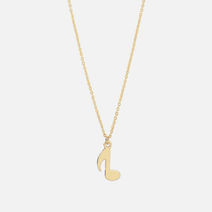 Chant Music Note Necklace