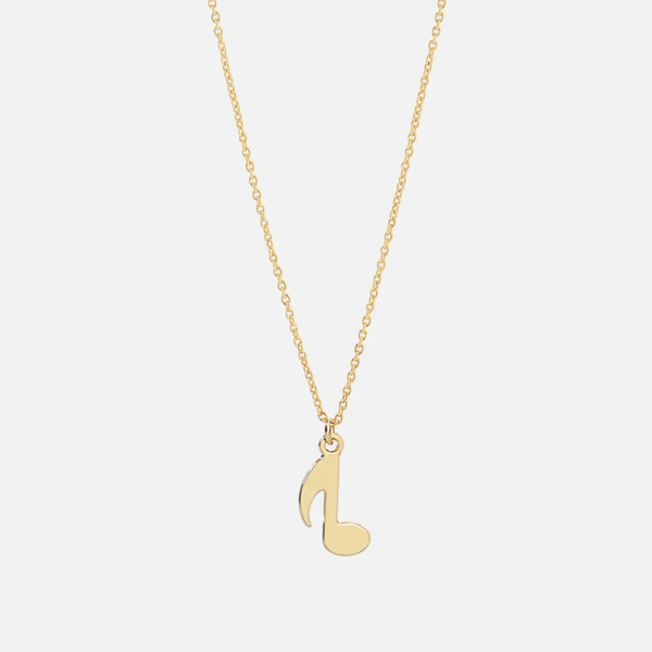 Chant Music Note Necklace
