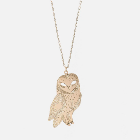 Hedwige Owl Necklace -Lucille Michieli