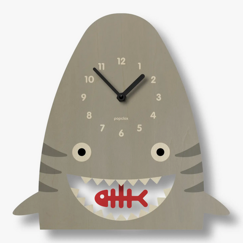 Shark Pendulum Clock -wood