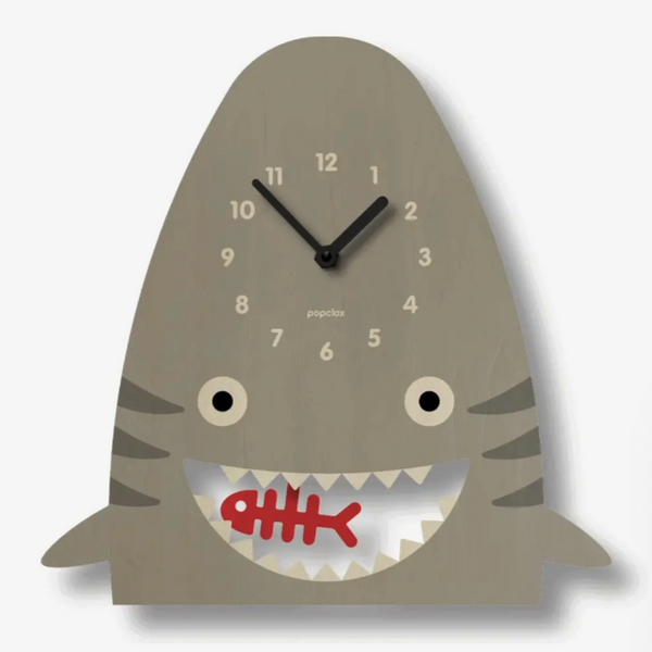 Shark Pendulum Clock -wood