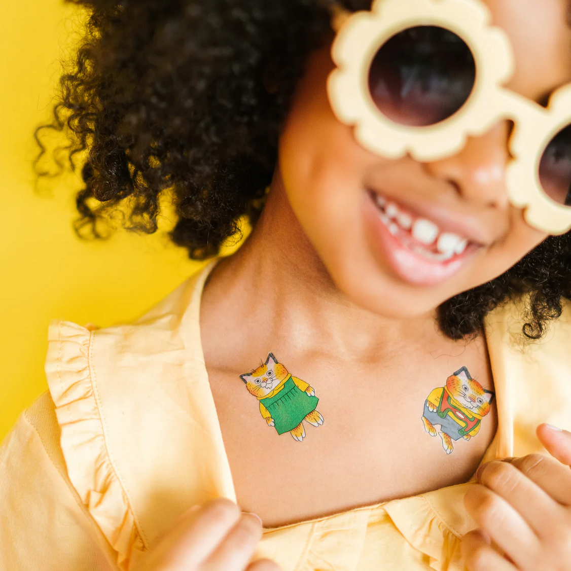 Huckle & Sally Cat Tattoo Pair - Richard Scarry