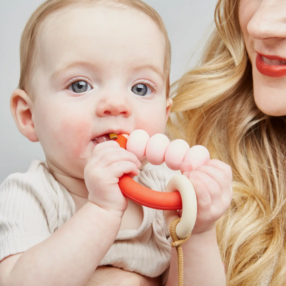 Rose Arch Ring Teether + Clip Set