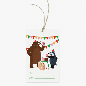 Woodland Cake Party Gift Tag -8pk