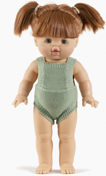 Minikane Lou Romper in Green Tea Knit for 34cm/13.5in doll