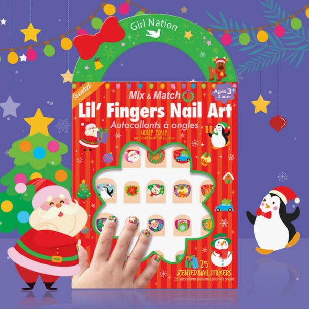Lil' Fingers Nail Art - Holly Jolly (3-7yrs)