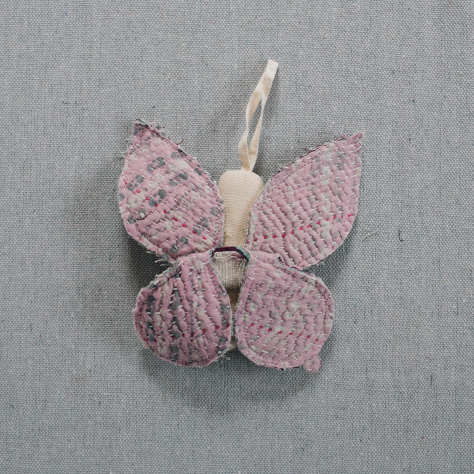 Sleepy Moth Cotton Ornament