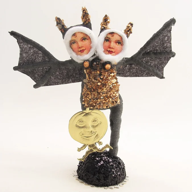 Double Headed Bat Child Figure