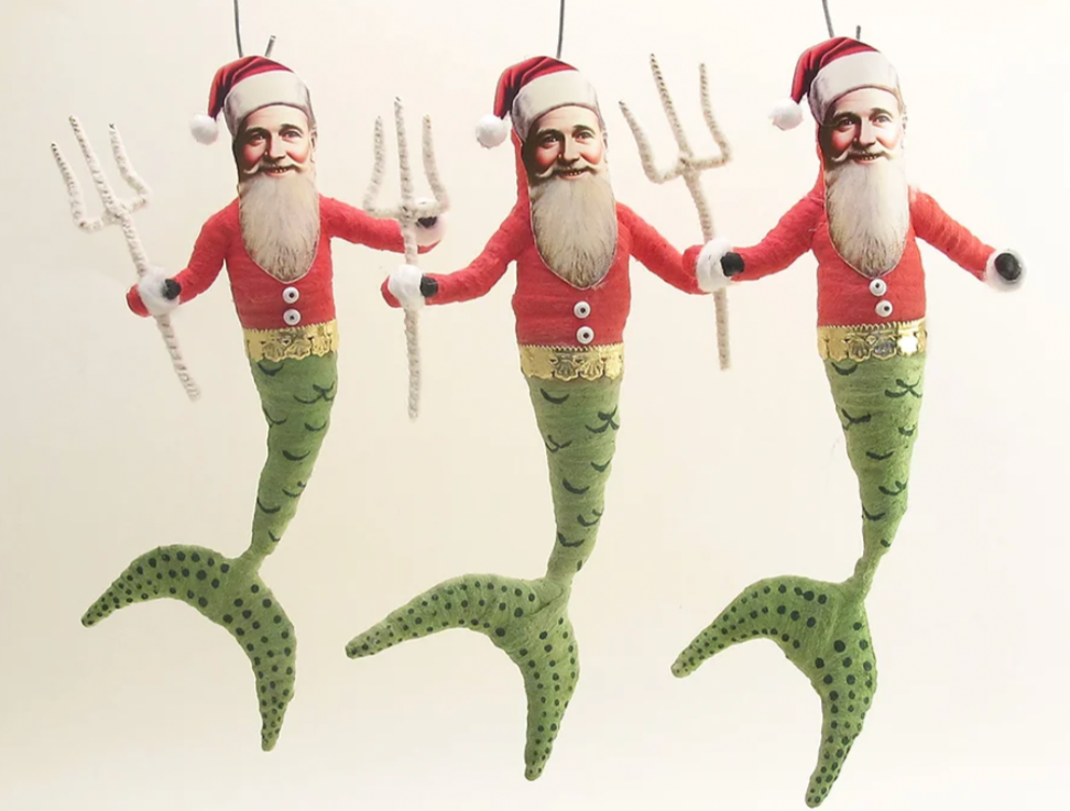 Mer-Santa Ornament