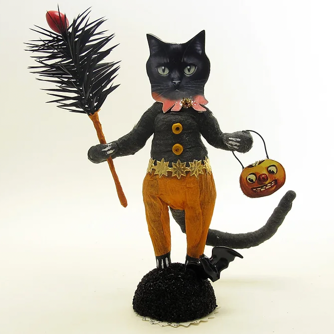 Halloween Cat Man Figure