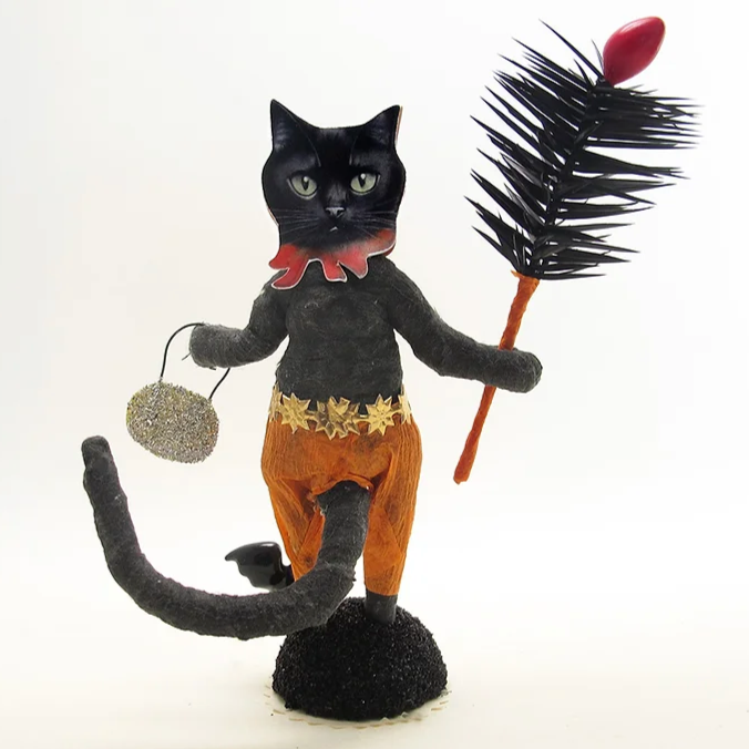 Halloween Cat Man Figure