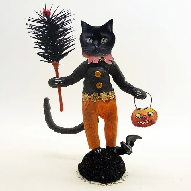 Halloween Cat Man Figure