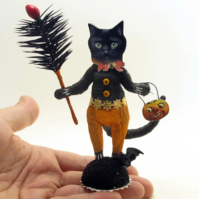 Halloween Cat Man Figure