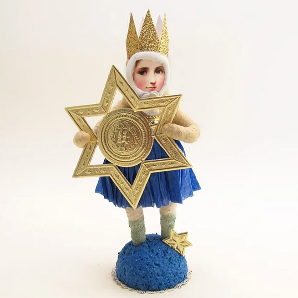 Star Of David Hanukkah Girl Figure