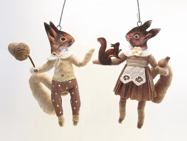 Forest Squirrel Boy Ornament