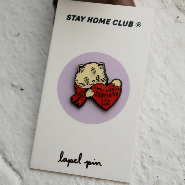 Destroy Cat Pin