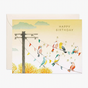 Birds On Wire -birthday