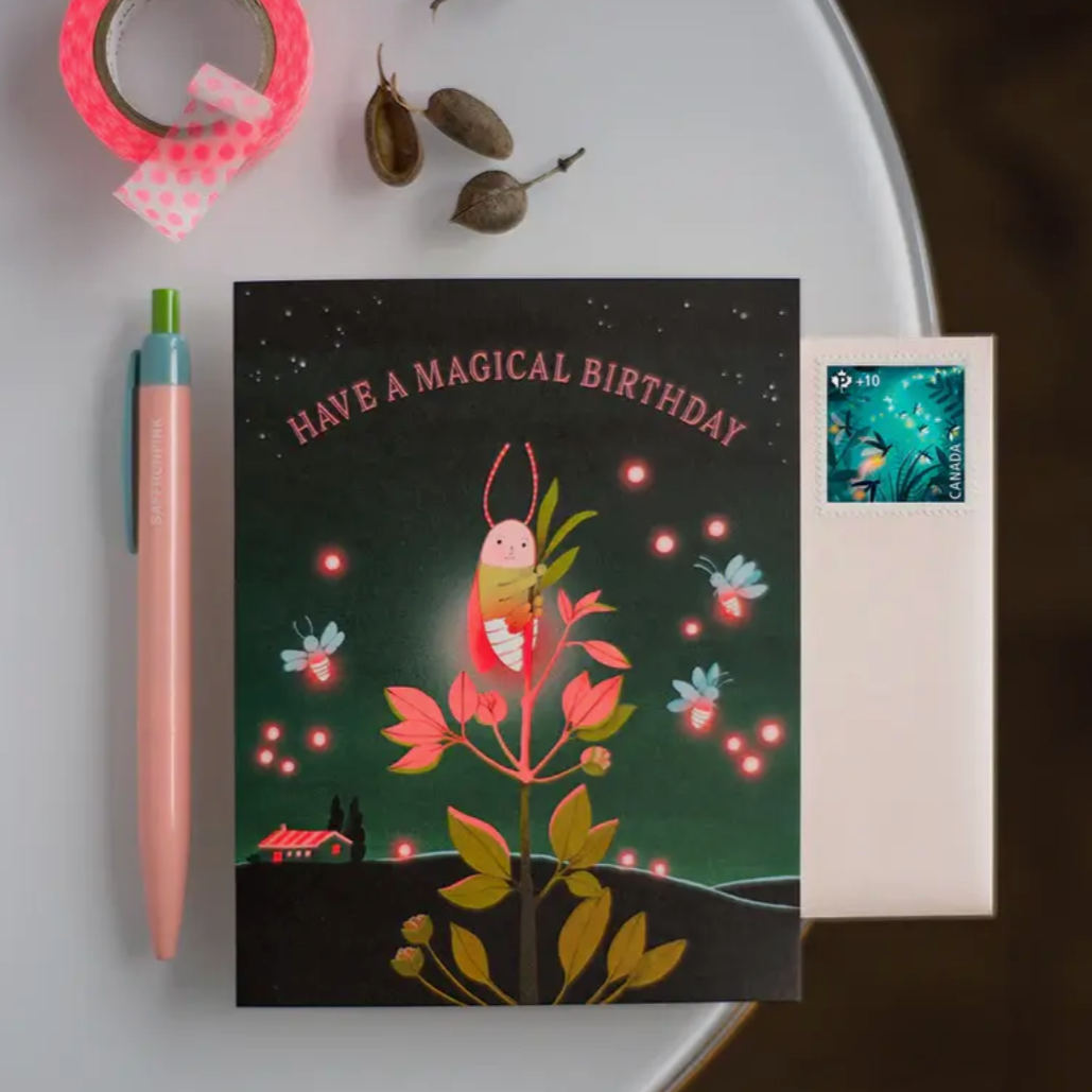 Firefly Birthday Card