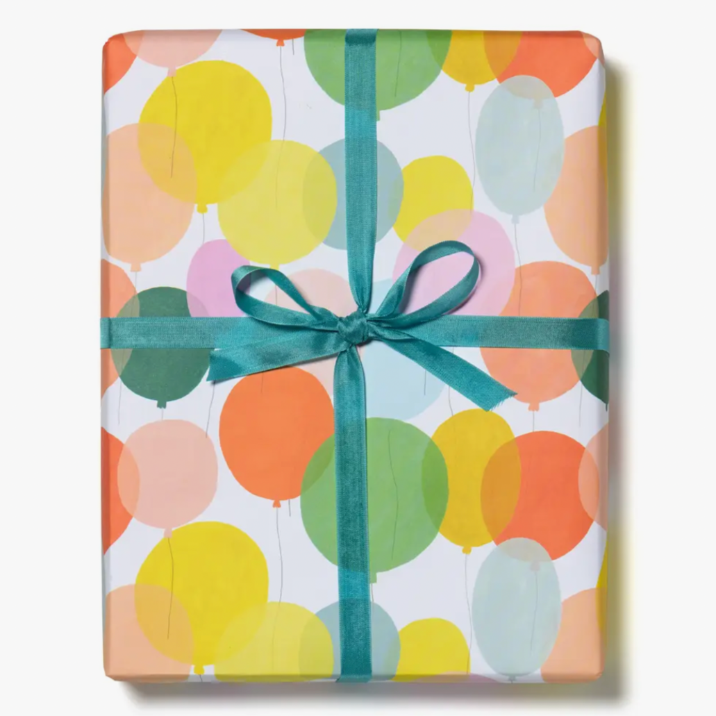 Birthday Balloons  -roll of 3 sheets