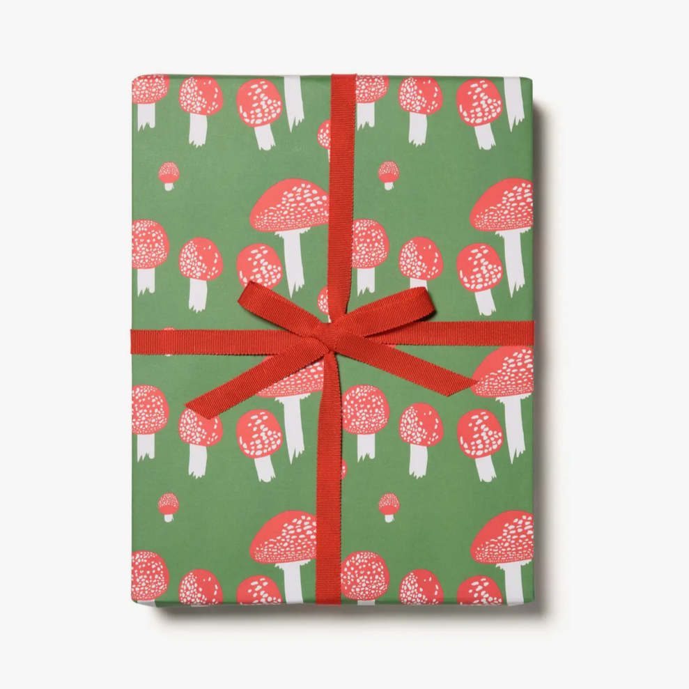 Festive Mushrooms -roll of 3 sheets