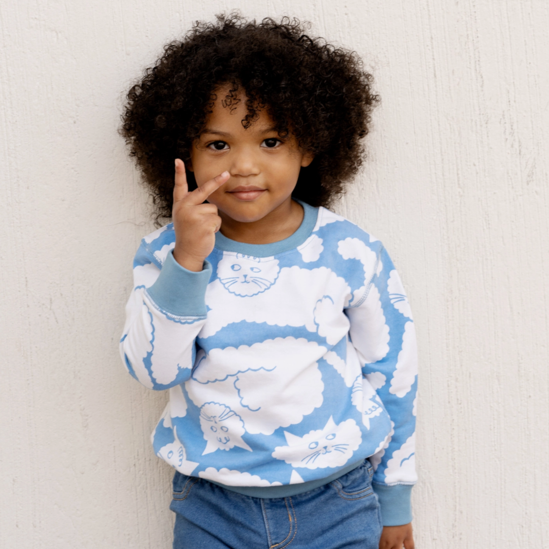 Kids Cloud Cat Sweatshirt